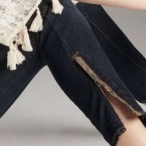 High-Rise Skinny w/snakeskin print Ankle zip ⛓️🪞